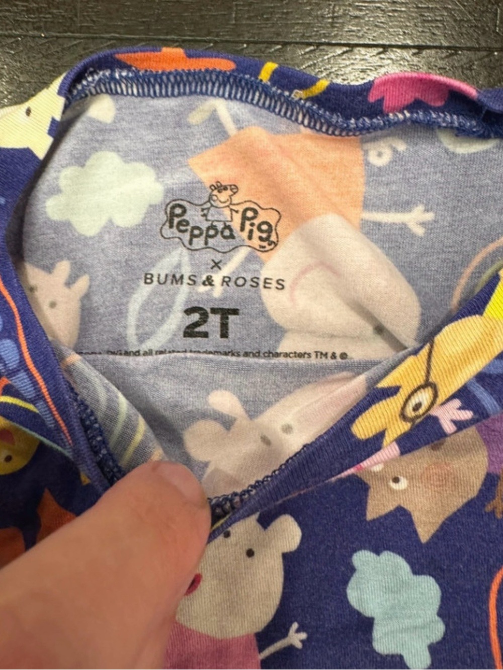 Bums & Roses Peppa Pig Size 2T PJs - Picture 3 of 6